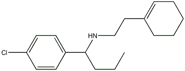 [1-(4-chlorophenyl)butyl][2-(cyclohex-1-en-1-yl)ethyl]amine Structure