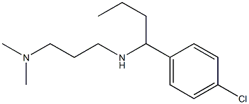 [1-(4-chlorophenyl)butyl][3-(dimethylamino)propyl]amine 结构式