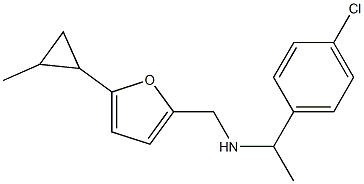  [1-(4-chlorophenyl)ethyl]({[5-(2-methylcyclopropyl)furan-2-yl]methyl})amine