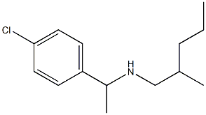 [1-(4-chlorophenyl)ethyl](2-methylpentyl)amine Structure