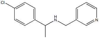 [1-(4-chlorophenyl)ethyl](pyridin-3-ylmethyl)amine,,结构式