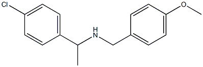 [1-(4-chlorophenyl)ethyl][(4-methoxyphenyl)methyl]amine Struktur