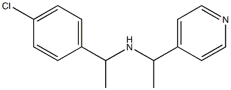 [1-(4-chlorophenyl)ethyl][1-(pyridin-4-yl)ethyl]amine 结构式