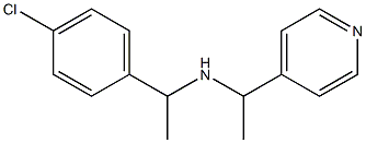 [1-(4-chlorophenyl)ethyl][1-(pyridin-4-yl)ethyl]amine,,结构式