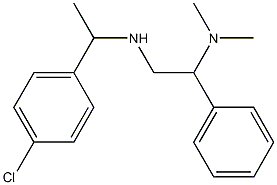 [1-(4-chlorophenyl)ethyl][2-(dimethylamino)-2-phenylethyl]amine Structure