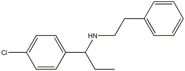 [1-(4-chlorophenyl)propyl](2-phenylethyl)amine Structure