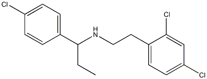 [1-(4-chlorophenyl)propyl][2-(2,4-dichlorophenyl)ethyl]amine 化学構造式