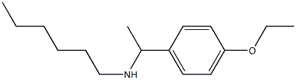 [1-(4-ethoxyphenyl)ethyl](hexyl)amine Structure