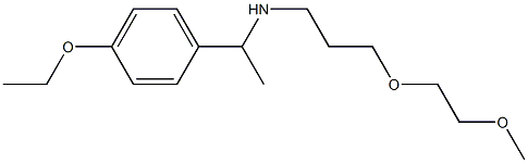 [1-(4-ethoxyphenyl)ethyl][3-(2-methoxyethoxy)propyl]amine Struktur