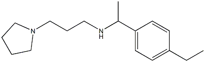 [1-(4-ethylphenyl)ethyl][3-(pyrrolidin-1-yl)propyl]amine Structure