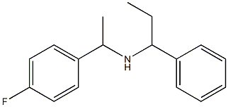 [1-(4-fluorophenyl)ethyl](1-phenylpropyl)amine Structure