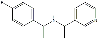 [1-(4-fluorophenyl)ethyl][1-(pyridin-3-yl)ethyl]amine,,结构式