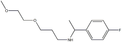 [1-(4-fluorophenyl)ethyl][3-(2-methoxyethoxy)propyl]amine Structure