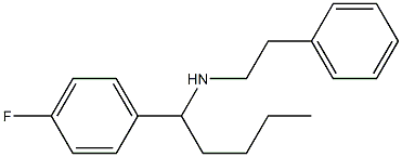 [1-(4-fluorophenyl)pentyl](2-phenylethyl)amine 结构式