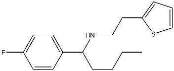 [1-(4-fluorophenyl)pentyl][2-(thiophen-2-yl)ethyl]amine Struktur