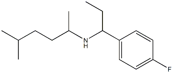 [1-(4-fluorophenyl)propyl](5-methylhexan-2-yl)amine Struktur