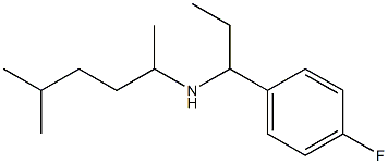 [1-(4-fluorophenyl)propyl](5-methylhexan-2-yl)amine,,结构式