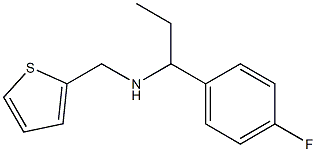 [1-(4-fluorophenyl)propyl](thiophen-2-ylmethyl)amine,,结构式