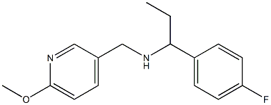 [1-(4-fluorophenyl)propyl][(6-methoxypyridin-3-yl)methyl]amine|