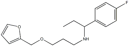 [1-(4-fluorophenyl)propyl][3-(furan-2-ylmethoxy)propyl]amine Struktur