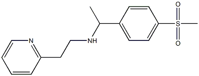 [1-(4-methanesulfonylphenyl)ethyl][2-(pyridin-2-yl)ethyl]amine 化学構造式