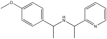 [1-(4-methoxyphenyl)ethyl][1-(pyridin-2-yl)ethyl]amine,,结构式