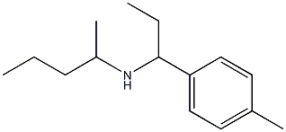 [1-(4-methylphenyl)propyl](pentan-2-yl)amine,,结构式