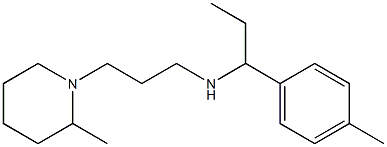 [1-(4-methylphenyl)propyl][3-(2-methylpiperidin-1-yl)propyl]amine Structure