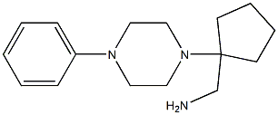 [1-(4-phenylpiperazin-1-yl)cyclopentyl]methylamine Structure