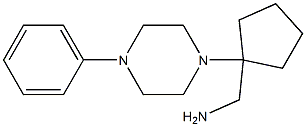 [1-(4-phenylpiperazin-1-yl)cyclopentyl]methylamine 化学構造式