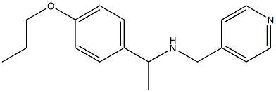[1-(4-propoxyphenyl)ethyl](pyridin-4-ylmethyl)amine|