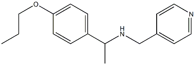 [1-(4-propoxyphenyl)ethyl](pyridin-4-ylmethyl)amine Struktur