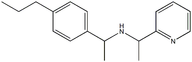 [1-(4-propylphenyl)ethyl][1-(pyridin-2-yl)ethyl]amine,,结构式