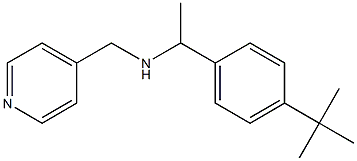 [1-(4-tert-butylphenyl)ethyl](pyridin-4-ylmethyl)amine,,结构式