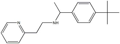 [1-(4-tert-butylphenyl)ethyl][2-(pyridin-2-yl)ethyl]amine Struktur