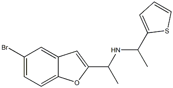 [1-(5-bromo-1-benzofuran-2-yl)ethyl][1-(thiophen-2-yl)ethyl]amine