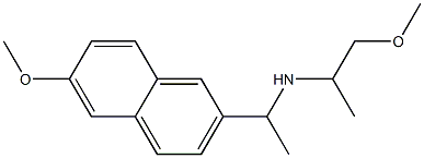 [1-(6-methoxynaphthalen-2-yl)ethyl](1-methoxypropan-2-yl)amine Structure