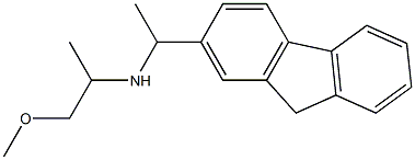 [1-(9H-fluoren-2-yl)ethyl](1-methoxypropan-2-yl)amine Struktur