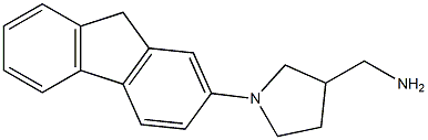 [1-(9H-fluoren-2-yl)pyrrolidin-3-yl]methanamine,,结构式