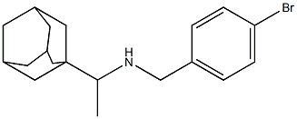 [1-(adamantan-1-yl)ethyl][(4-bromophenyl)methyl]amine Structure