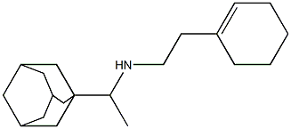 [1-(adamantan-1-yl)ethyl][2-(cyclohex-1-en-1-yl)ethyl]amine 结构式