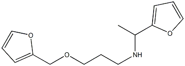 [1-(furan-2-yl)ethyl][3-(furan-2-ylmethoxy)propyl]amine Struktur