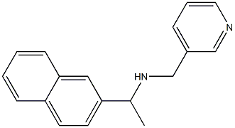 [1-(naphthalen-2-yl)ethyl](pyridin-3-ylmethyl)amine,,结构式