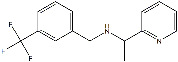 [1-(pyridin-2-yl)ethyl]({[3-(trifluoromethyl)phenyl]methyl})amine Structure