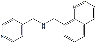 [1-(pyridin-4-yl)ethyl](quinolin-8-ylmethyl)amine,,结构式