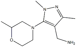 [1,3-dimethyl-5-(2-methylmorpholin-4-yl)-1H-pyrazol-4-yl]methanamine