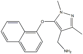 [1,3-dimethyl-5-(naphthalen-1-yloxy)-1H-pyrazol-4-yl]methanamine
