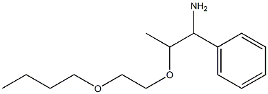 [1-amino-2-(2-butoxyethoxy)propyl]benzene,,结构式