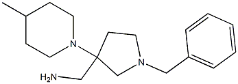 [1-benzyl-3-(4-methylpiperidin-1-yl)pyrrolidin-3-yl]methanamine