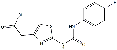 [2-({[(4-fluorophenyl)amino]carbonyl}amino)-1,3-thiazol-4-yl]acetic acid|